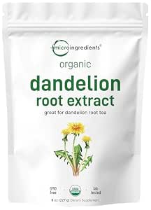 Organic Dandelion Root Tea Powder, 8oz