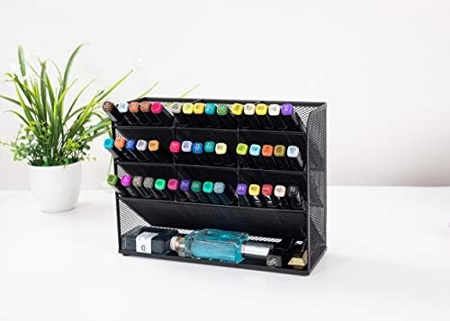 Vikmyer Mesh Desk Organizer Multi-Functional Desktop Stationery Pen Holder Box for Home Office School Supply Storage Rack