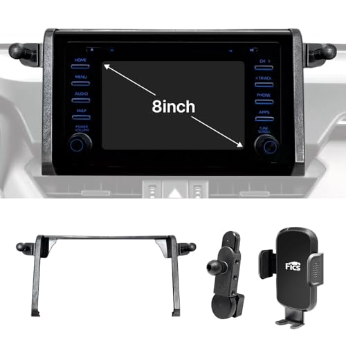 FICS Soporte para teléfono Compatible con Toyota RAV4 (RAV4 19~24) de Monitor de 8 Pulgadas