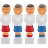 TOPBATHY 4 Stück Tischfußball Ersatzfiguren PVC Fußballspieler Figuren Robust Schlagfest Ergonomisch für Tischkicker Zubehör Fußballspiel Zubehör Rot Blau