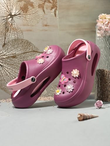 Image of DOCTOR HEALTH SUPER SOFT Women's Platform Clogs | Lightweight EVA Slip-On Garden Shoes with Adjustable Back Strap | Anti-Skid Cushioned Comfortable Casual Sandals for Indoor & Outdoor Wear