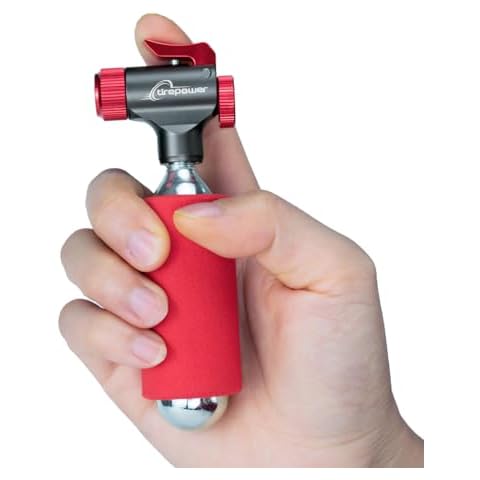 Ctrepower Co2 Bike Tire Inflator, Bike Co2 Inflator, Co2 Bike Pump,Quick & Easy,Presta & Schrader Valve Compatible,for Road & Mountain Bikes,Insulated Sleeve Included- No Co2 Cartridges Included Cover