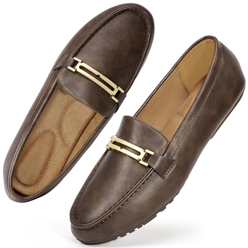 Image of Alicegana Loafers for Women Comfortable Business Work Driving Flats Shoes Casual Slip On Moccasins Penny Loafer 2026