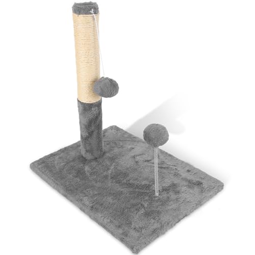 Rascador para gatos Hemoton resistente de sisal gris miniatura 1