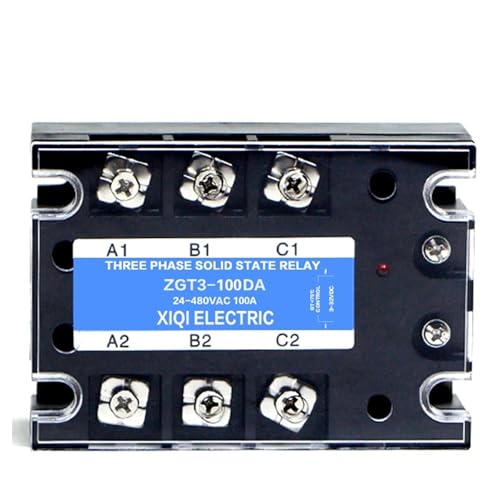 SSR triphasé 100A à commutation silencieuse et sans usure pour chauffage industriel triphasé