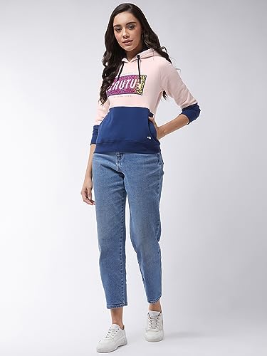 Image of Modeve Women Printed Hooded Sweatshirt for Winter