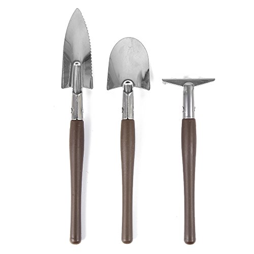 Preisvergleich Produktbild Gartenhand Werkzeuge Edelstahl Geschenk Set von Smart Wright (Brown)