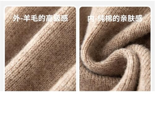 Mens Solid Wool Pullover Thickened Round Neck Sleeveless Sweater Vest Soft Warm Knit Tops3