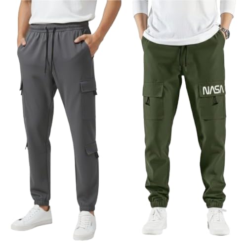 Swastik Apparels Men's Track Pant | Track Pants | Lowers | Joggers | Combo of 2 | Pack of 2 | Cargo Pant | Korean Pant | Track Pant for Men-image-25
