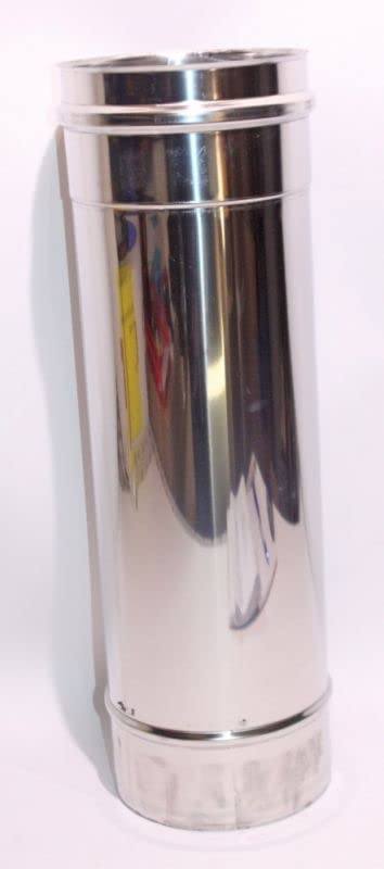 Pluggit Edelstahlrohr DN150, 1.000 mm Edelstahl glänzend LTR150-1000EG