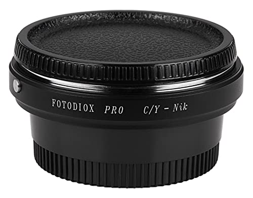 Image of Fotodiox Pro Lens Mount Adapter, Contax /Yashica (C /Y) Lens to Nikon Camera such as Nikon D1, D1H, D1X, D2H
