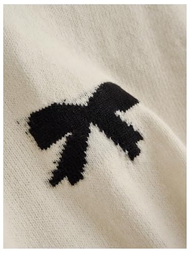 Verdusa Women's Plus Size Coquette Bow Short Sleeve Sweaters Y2k Going Out Knit Tops3