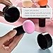 AKOAK 3 Pcs Foundation Sponge Powder Puff Mushroom Head Dry and Wet Makeup Sea Surface Makeup Puff Beauty Makeup Brush Sponge Band Concealer BB Cream Foundation Makeup Tool (Random Color)