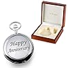 De Walden 25th Anniversary Pocket Watch ‘Happy Anniversary’ Case in Wood Box MP #2