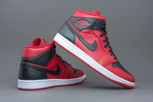 Image of Jordan Mens 1 Mid 554724 660 Reverse Bred - Size 8.5