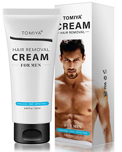TOMIYA’s for Men Premium Hair Removal Cream - Painless Hair Removal for Men