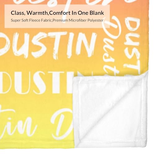 Name Blanket Personalized Name Blanket Customized Blanket with Name Text for Adult Kid Birthday Christmas Mothers Fathers Valentines Day Gift