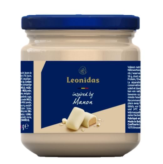 Manon Spread – White Chocolate & Coffee Spread 300 g Jar – Palm‑Oil Free Belgian Spread – Luxury Gourmet Coffee‑Infused White Chocolate