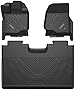 LASFIT Floor Mats Fit for Ford F-150 2015-2023 SuperCrew Cab (Not Fit Rear Seat with Under-Seat Fold Flat Storage) All Weather Car Liners