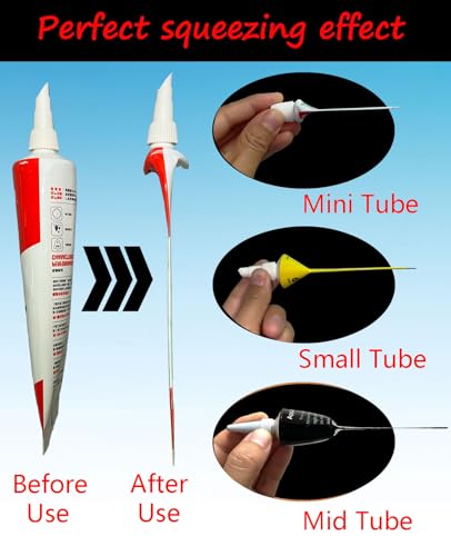 Image of Tube Squeezer Tool for RTV Silicone, 2.5 inch Wide Tube Squeezer & RTV Silicone Gasket Maker Dispenser - Efficient and Easy Control Extrusion Tool, Perfect for automotive repair, daily Squeezing- Black