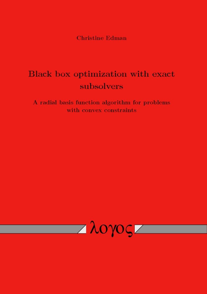 Black Box Optimization with Exact Subsolvers: A Radial Basis Function Algorithm for Problems with Convex Constraints