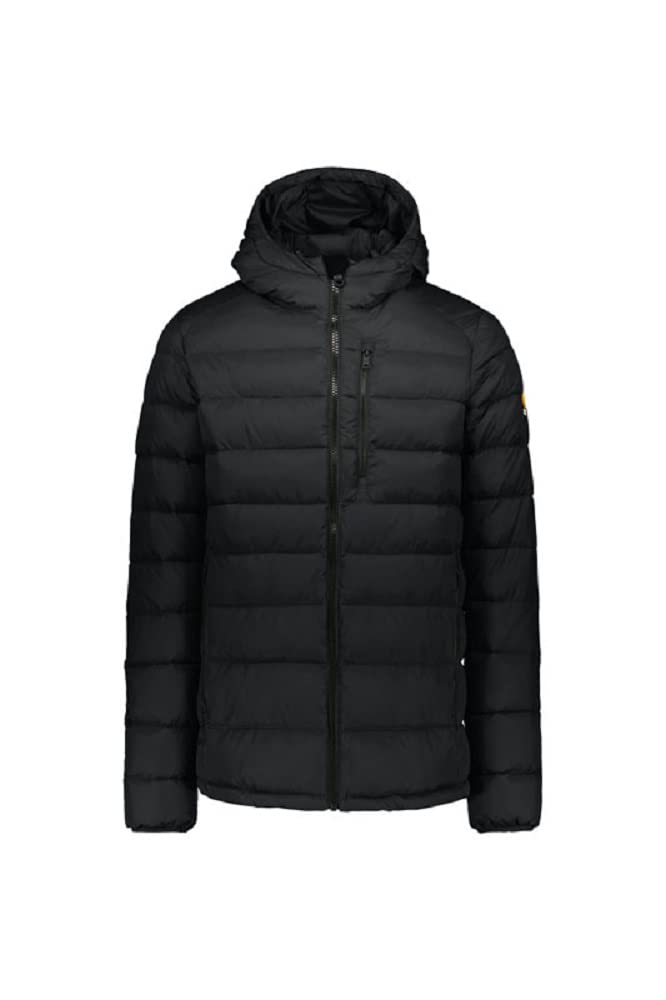 CIESSE PIUMINIMen's Down Jacket with Fixed Hood Lake (XXL, Black), Black