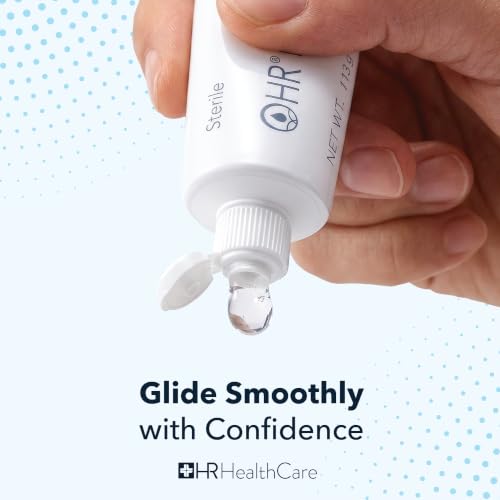 Image of HR Lubricating Jelly, Sterile, Medical & Home Use, 4 oz Tube | Water-Soluble | Non-Greasy | Non-Staining | Latex-Free | Clear & Odorless | for Catheter, Exam, Thermometer & Instruments