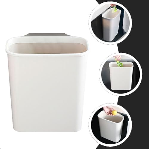 Cesto de basura colgante para puerta de gabinete blanco miniatura 3