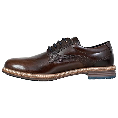 Image of Hx London Men's Leather Lace-Up Derby Uniform Dress Shoes