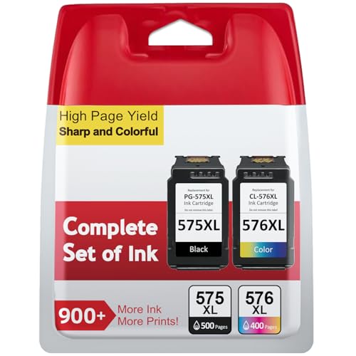 INKYEAH PG-575 / CL-576 XL inktcartridges vervanging voor originele Canon 575 576 originele inktpatronen, PG-575XL CL-576XL, printerinkt 575 576 XL voor Pixma TS3550i TS3551i TS3750i TR4750i TR4751i