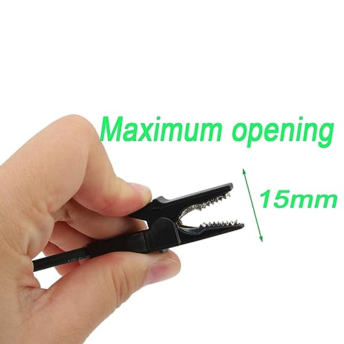 Image of 4 Pcs Alligator Clips Test Leads Dual Ended Crocodile Cable | Clip to Clip Insulated Test Cable 3.3ft /1m for multimeter car Electrical Test oscilloscope Battery Test.4 Color(Clips 100cm)