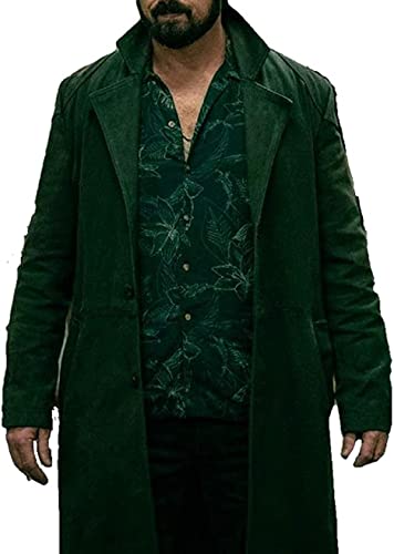 Butcher Coat Black Trench Coat Mens – Billy Butcher Outfits Jacket Cotton Costume