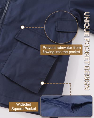 Image of Kids Boys' Windbreaker Jacket, Boys Zip Up Hoodie Coat Transitional Late Spring /Early Fall Jackets for Kids