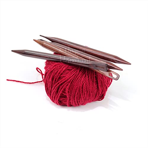 Nagina International RSDWOODN5 Rosewood Hand Crafted Fine Wooden Stitching Needles thumb #1