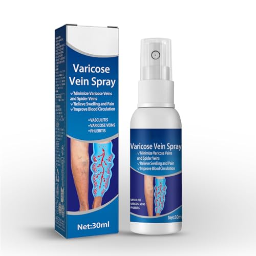 Spray Calmante Venas Varicosas,Spray Piernas,Mejora La Circulación Sanguínea,Fórmula Calmante Portátil Piernas Cansadas,Alivia Pesadez Y Los Calambres En Las Pierna Y Mejora Apariencia