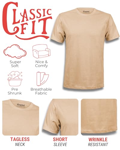 Image of Kingsted T-Shirts for Men Pack - Royally Comfortable - Super Soft Premium Fabric - Well-Crafted Classic Tee