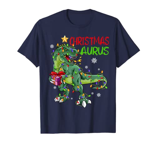 Christmas Dinosaur Tree Rex Christmasaurus Toddler Boys Men T-Shirt