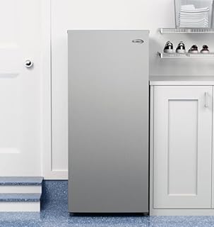 KoolMore 7 Cu. Ft. Garage Ready Convertible Upright Manual Defrost Freezer/Refrigerator in Stainless Steel