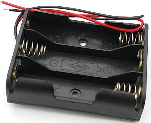 NEXT GEEK 3 cell AA Battery Holder Plastic Case Box With Wire Leads (pack of 1)