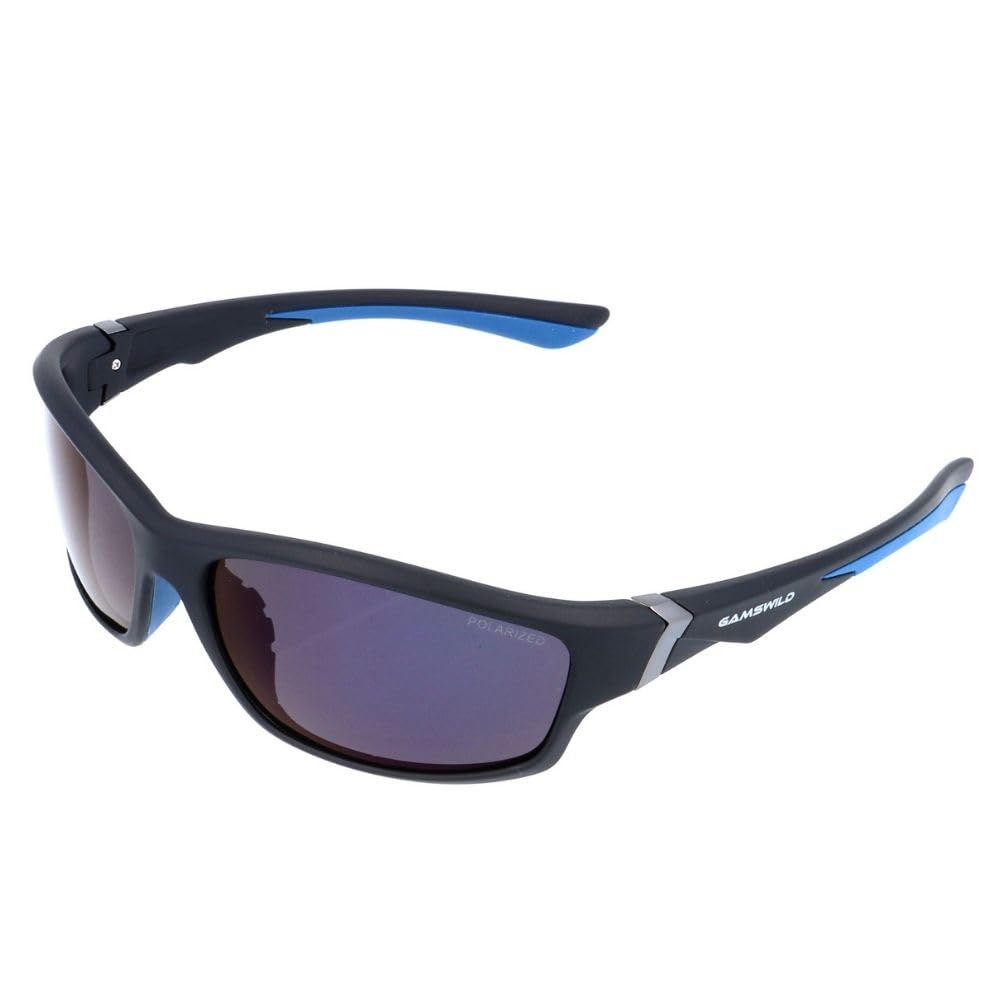 Gamswild WS6036 Sportbrille – polarisierte Sonnenbrille - Fahrradbrille - bruchsichere Polycarbonatgläser - 100% Schutz vor UV Strahlen - dank UV400 – 27g