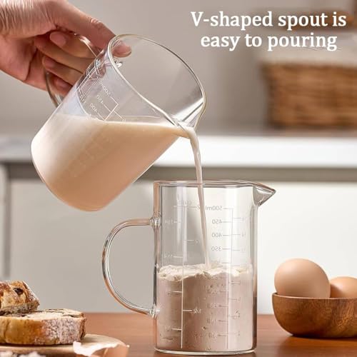 Vaso medidor de vidrio 500 ml con pico vertedor miniatura 5
