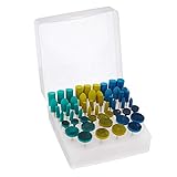 54pc Universal Rotary Assorted Grit Rubber Polish Accessory Tool Kit For Dremel