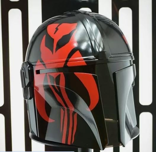Armatura Mandaloriann Casco Beskar Nero Replica Mando Casco Indossabile Cosplay Prop Mandaloriano Medievale Cosplay Casco