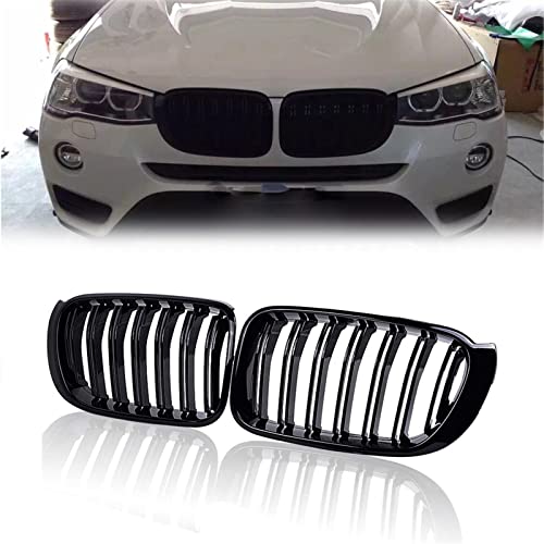 Calandre BMW X3 F25 X4 F26 noir brillant double ligne style M 2014-2017
