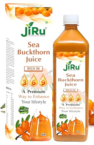 JiRu Sea Buckthorn Juice - Immunity Boosting Health Supplement (1L) with Super Antioxidants