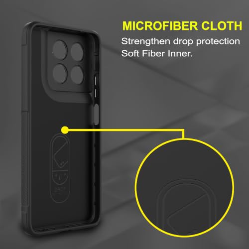 Image of Zapcase Back Case Cover for Motorola G37 5G | Compatible for Motorola G37 5G Back Cover | Liquid Silicon Magic Case with Camera Protection | Black