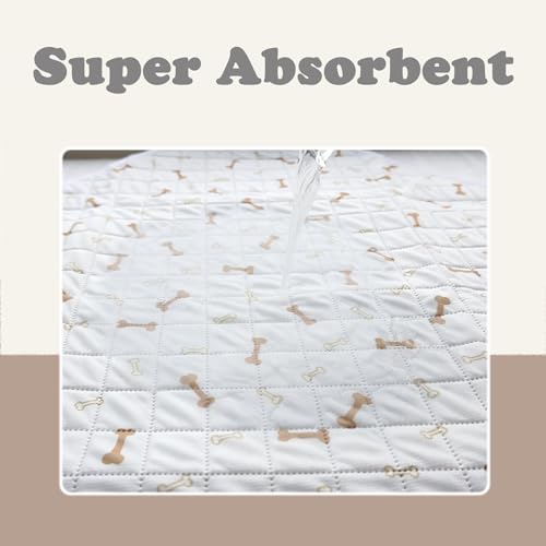 Image of Meow&Woof Reusable Puppy Pads - Washable Pee Pads for Dogs 100% Waterproof Round Playpen Mat, Super Absorbent and Durable Reusable Pee Pads for Dogs 36 Inch 1 Pack