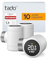 tado Smartes Heizkörperthermostat X – Trio Pack, Heizungssteuerung per App und Smart Speaker (Alexa, Siri, Google Assistant), Energie sparen, DIY Installation