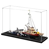 Acrylic Display Box for Lego 21350 Jaws Killer Whale Ship Model, Transparent Dustproof Display Box, Compatible with Lego 21350 Construction kit (Model Not Included) (2mm) -  HAIWENFEIQI