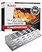 Koch #15 Rostfreier Flammenverteiler 440 x 180mm für Gasgrill - Tischgrill Flammenblech zB für Hornbach Gasgrill 2 Brenner, Mahto, Abington - massiver Edelstahl Stärke 1,25mm 900g